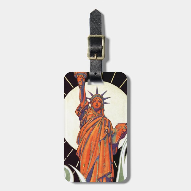 Statue of Liberty Luggage Tag (Front Vertical)