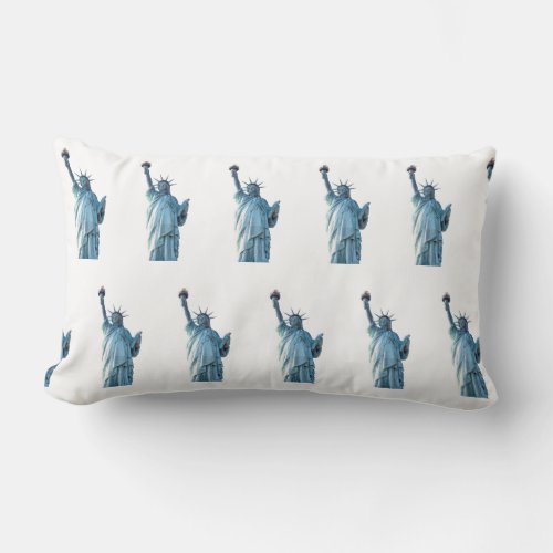 Statue of liberty  lumbar pillow