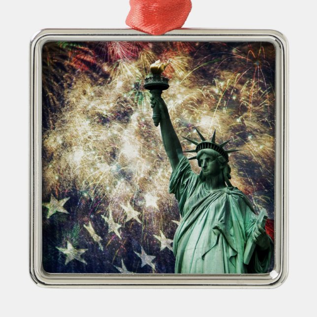 Statue of Liberty Metal Ornament (Front)