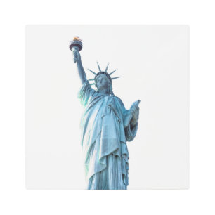 Statue of liberty metal print