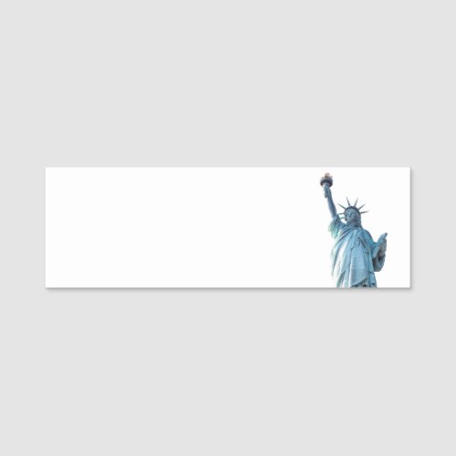 Statue of liberty   name tag