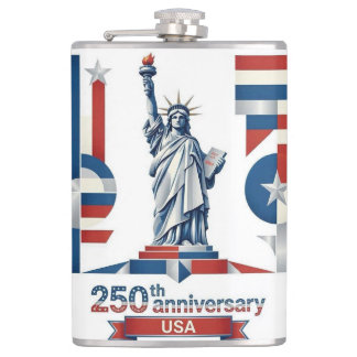 Statue of Liberty National Monument Abstract Decor Flask