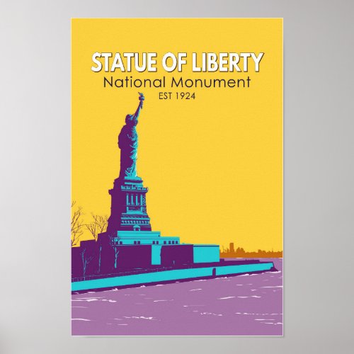 Statue of Liberty National Monument Liberty Island Poster