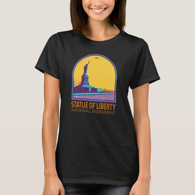 Statue of Liberty National Monument Liberty Island T-Shirt (Front)