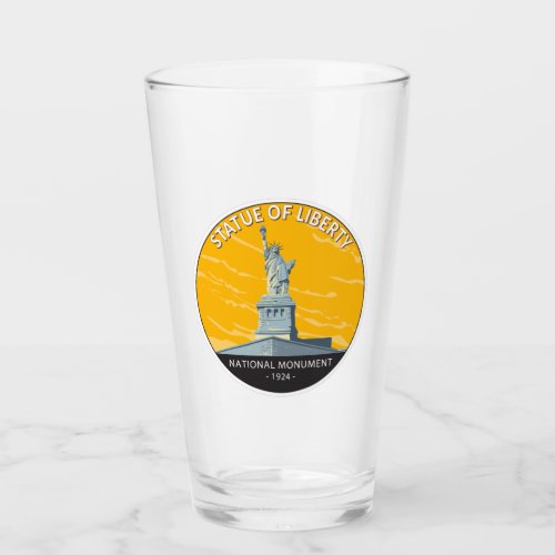 Statue of Liberty National Monument Vintage Glass