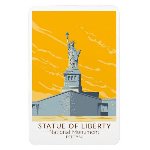 Statue of Liberty National Monument Vintage Magnet