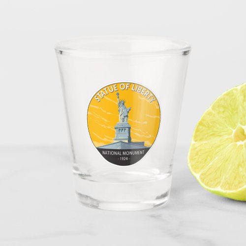 Statue of Liberty National Monument Vintage Shot Glass