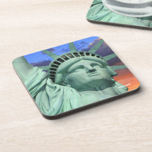 Statue of Liberty National, New York, USA Beverage Coaster