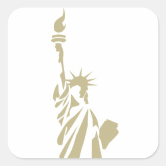 Statue of Liberty - New Colossus Patriotic Poem Square Sticker