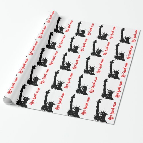 Statue of Liberty New Yok City Pop Art Wrapping Paper