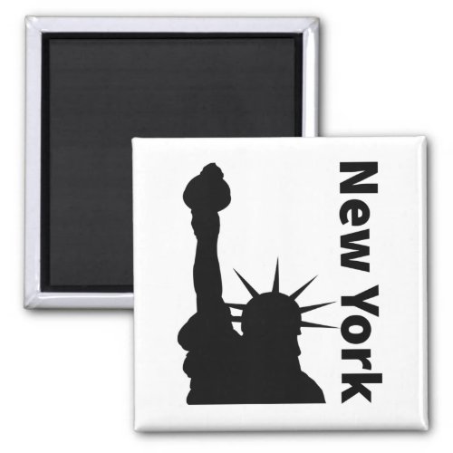 Statue Of Liberty New York America Tee Magnet