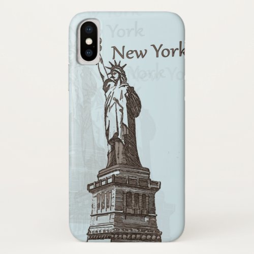 Statue of Liberty_ New York iPhone X Case