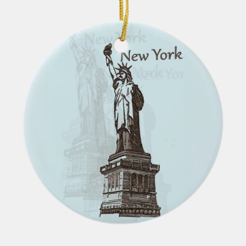 Statue of Liberty_ New York Ceramic Ornament