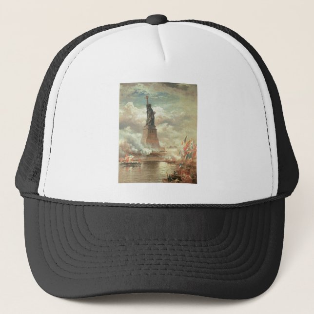 Statue of Liberty, New York circa 1800's Trucker Hat (Front)