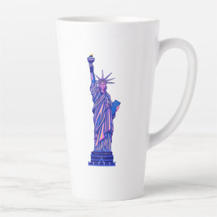 Statue of Liberty-New York City-4th of July- Latte Mug