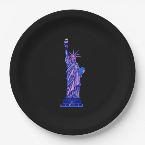 Statue of Liberty_New York City_4th of July_ Paper Plates