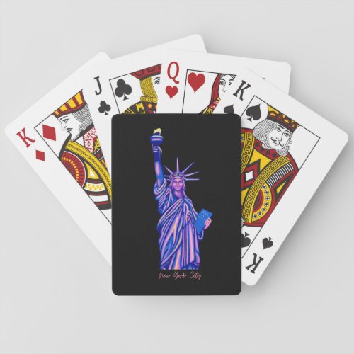 Statue of Liberty_New York City_4th of July_ Poker Cards