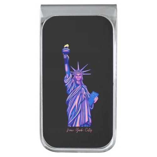 Statue of Liberty_New York City_4th of July_ Silver Finish Money Clip
