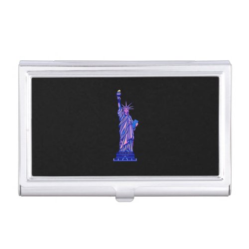 Statue of Liberty_New York City_Landmark_ Business Card Case