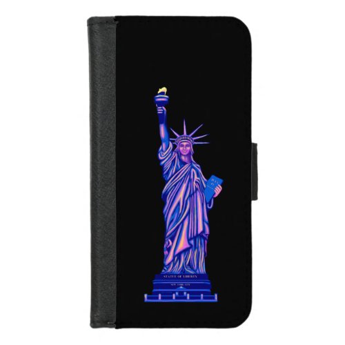 Statue of Liberty_New York City_Landmark_ iPhone 87 Wallet Case