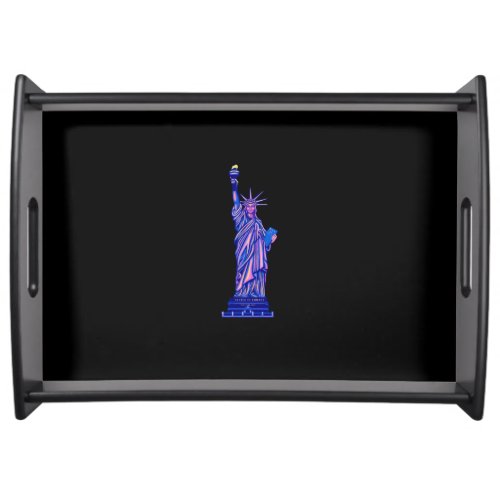 Statue of Liberty_New York City_Landmark_ Serving Tray