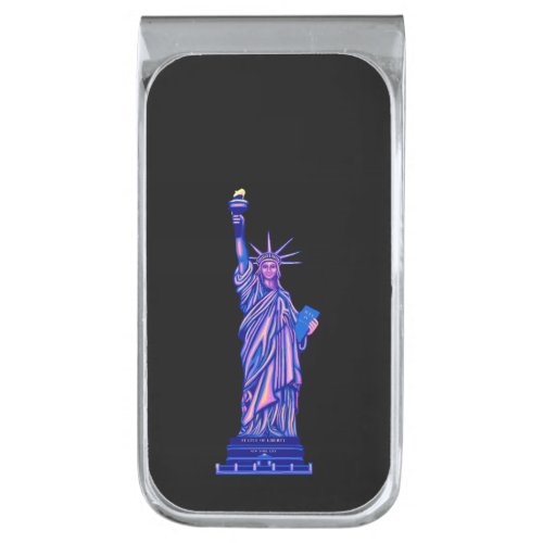 Statue of Liberty_New York City_Landmark_ Silver Finish Money Clip