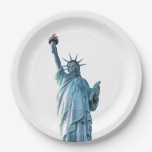Statue of Liberty New York City Paper Plates