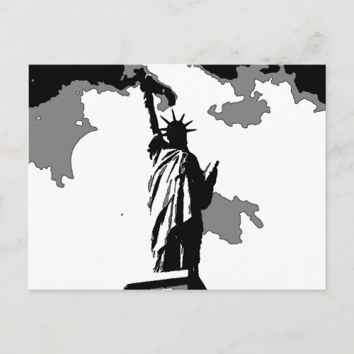 Statue of Liberty New York City Postcard