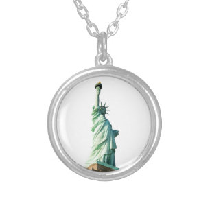 Statue of Liberty New York City Silver Plated Necklace