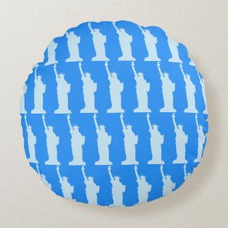Statue of Liberty New York Elegant Pattern Blue