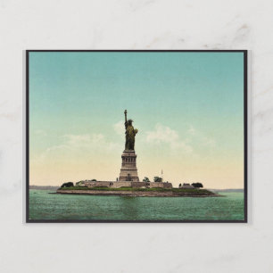 Statue of Liberty, New York Harbor classic Photoch Postcard