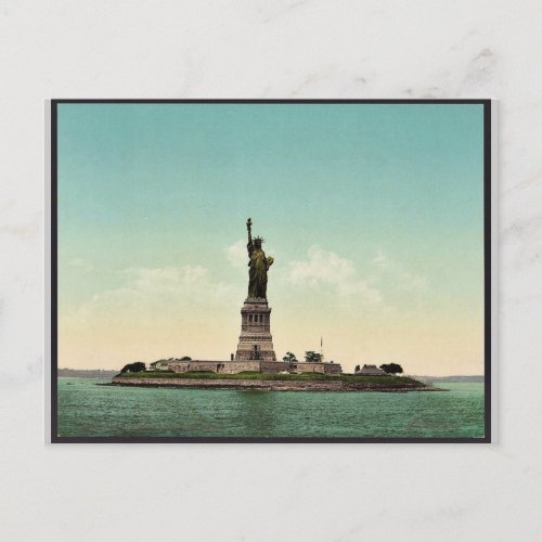 Statue of Liberty New York Harbor classic Photoch Postcard