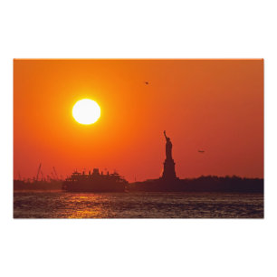Statue of Liberty, New York Harbor, NY, USA, Photo Print