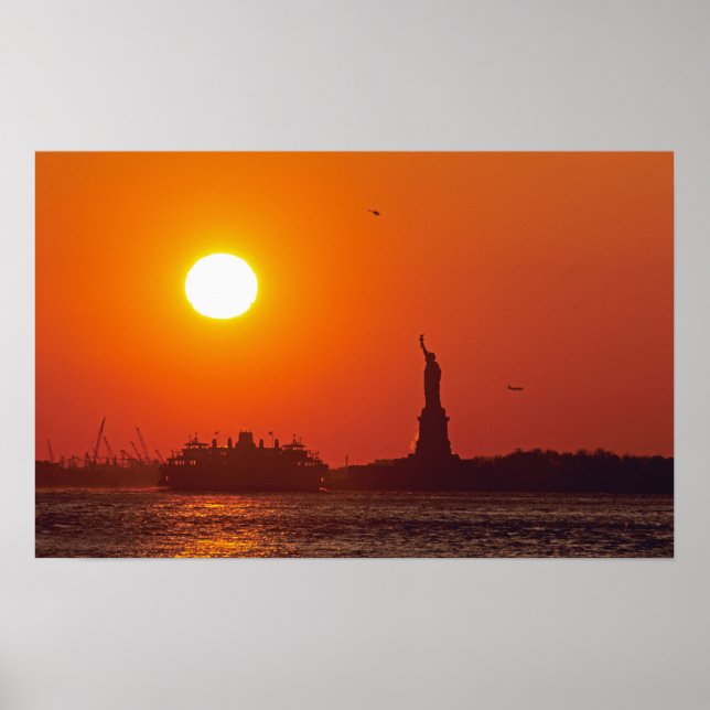 Statue of Liberty, New York Harbor, NY, USA, Poster (Front)
