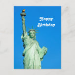 Statue of Liberty New York Photo Birthday Postcard