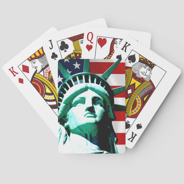 Statue of Liberty, New York Poker Cards (Back)