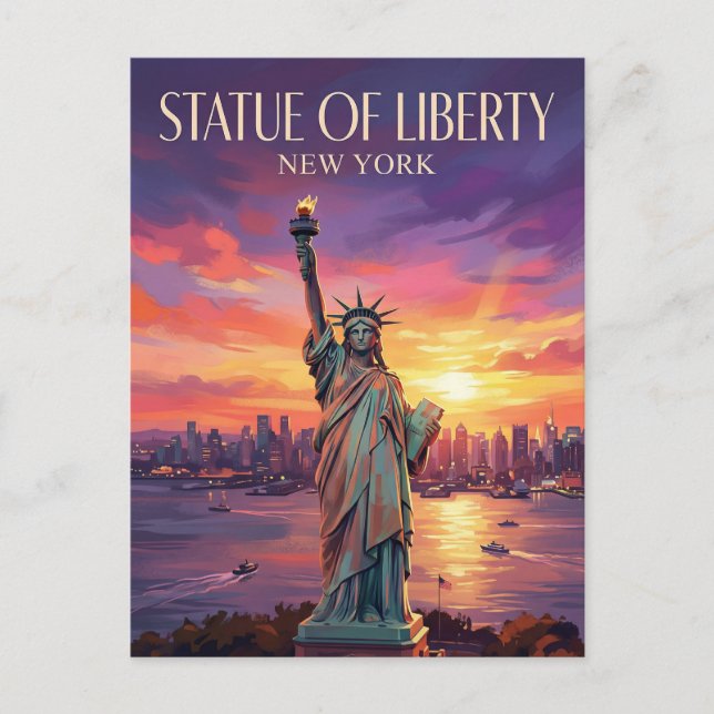 Statue of Liberty New York Postcard (Front)