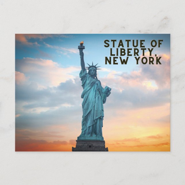 Statue of Liberty, New York Postcard (Front)
