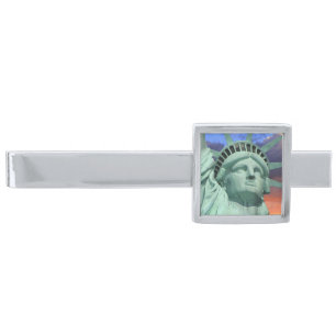 Statue of Liberty, New York Silver Finish Tie Bar