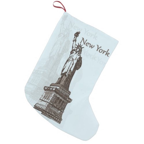 Statue of Liberty_ New York Small Christmas Stocking