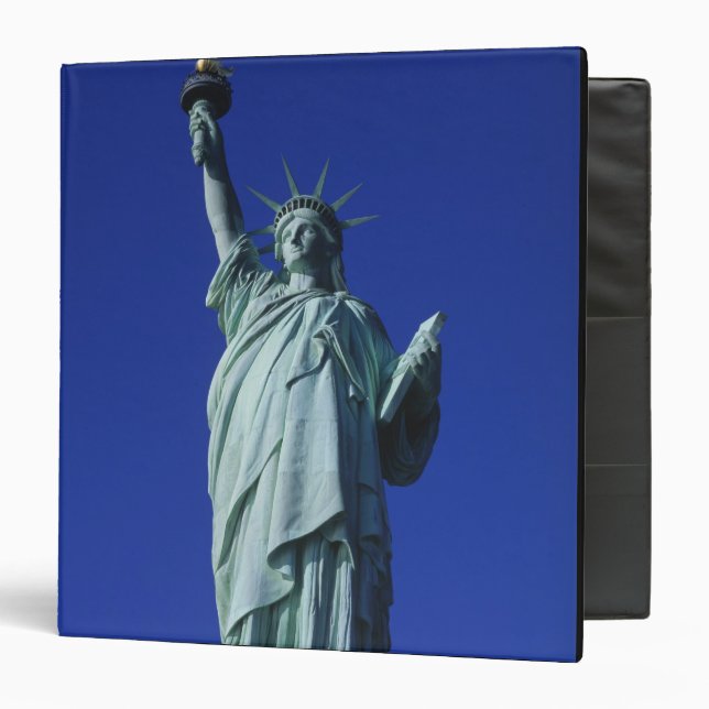 Statue of Liberty, New York, USA 4 3 Ring Binder (Front/Inside)