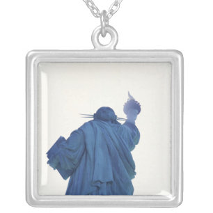 Statue of Liberty, New York, USA RF) Silver Plated Necklace