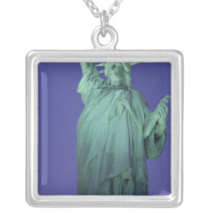 Statue of Liberty, New York, USA Silver Plated Necklace