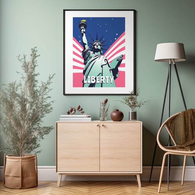 Statue of Liberty New York Vibrant Pop Art Poster (Creator Uploaded)