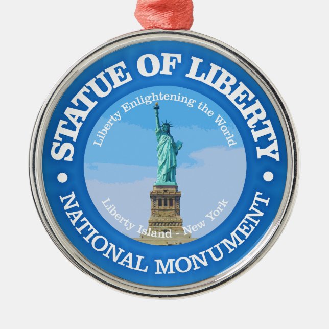 Statue of Liberty (NM) Metal Ornament (Front)