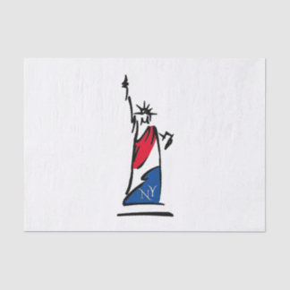 Statue of Liberty NY Red White and Blue Tissue Paper