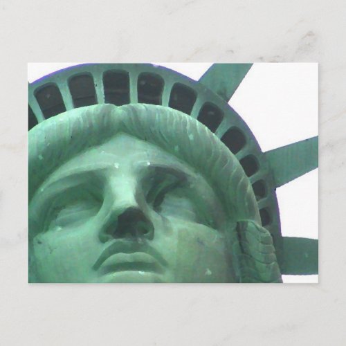 Statue of Liberty Oil Effect Postcard