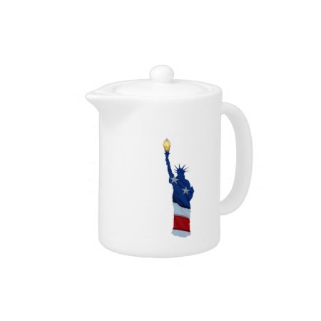 Statue Of Liberty On Any Color Teapot