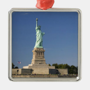 Statue of Liberty on Liberty Island in New 2 Metal Ornament