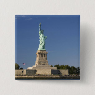 Statue of Liberty on Liberty Island in New 2 Pinback Button